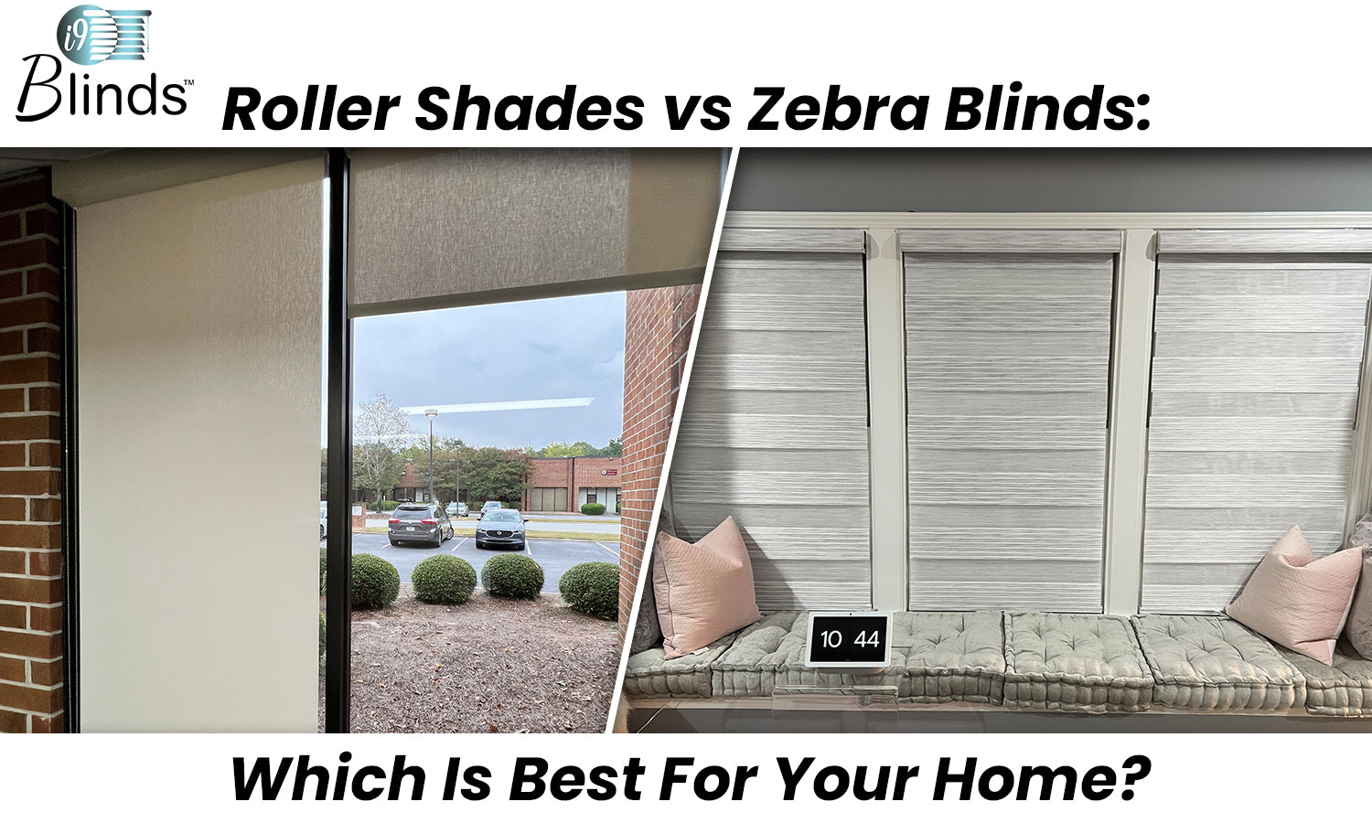 Roller Shades vs Zebra Blinds